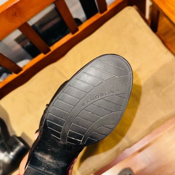 Bandolino Women Black Leather Riding Boots. - Picture 6 of 7